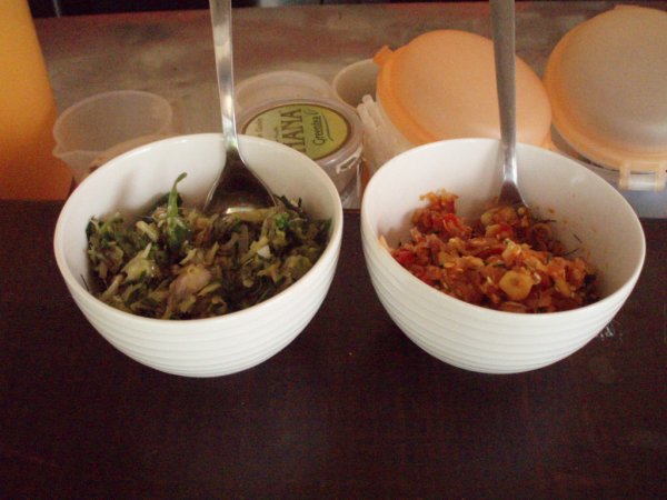 Red and green curry paste Red and green curry paste